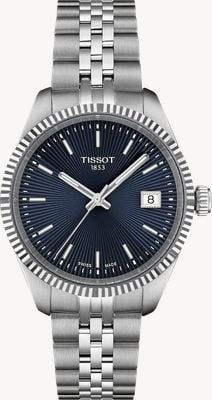 Tissot Ballade Quartz (34mm) Dark Blue Sunray Dial / Stainless Steel Bracelet T1562101104100