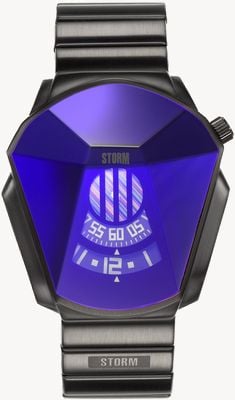 STORM Darth Slate Blue (43.5mm) Blue Dial / Black Stainless Steel Bracelet 47001/SL/B