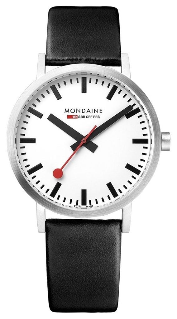 Mondaine A660.30314.16SBB Classic 36 mm | Black Leather | Watch
