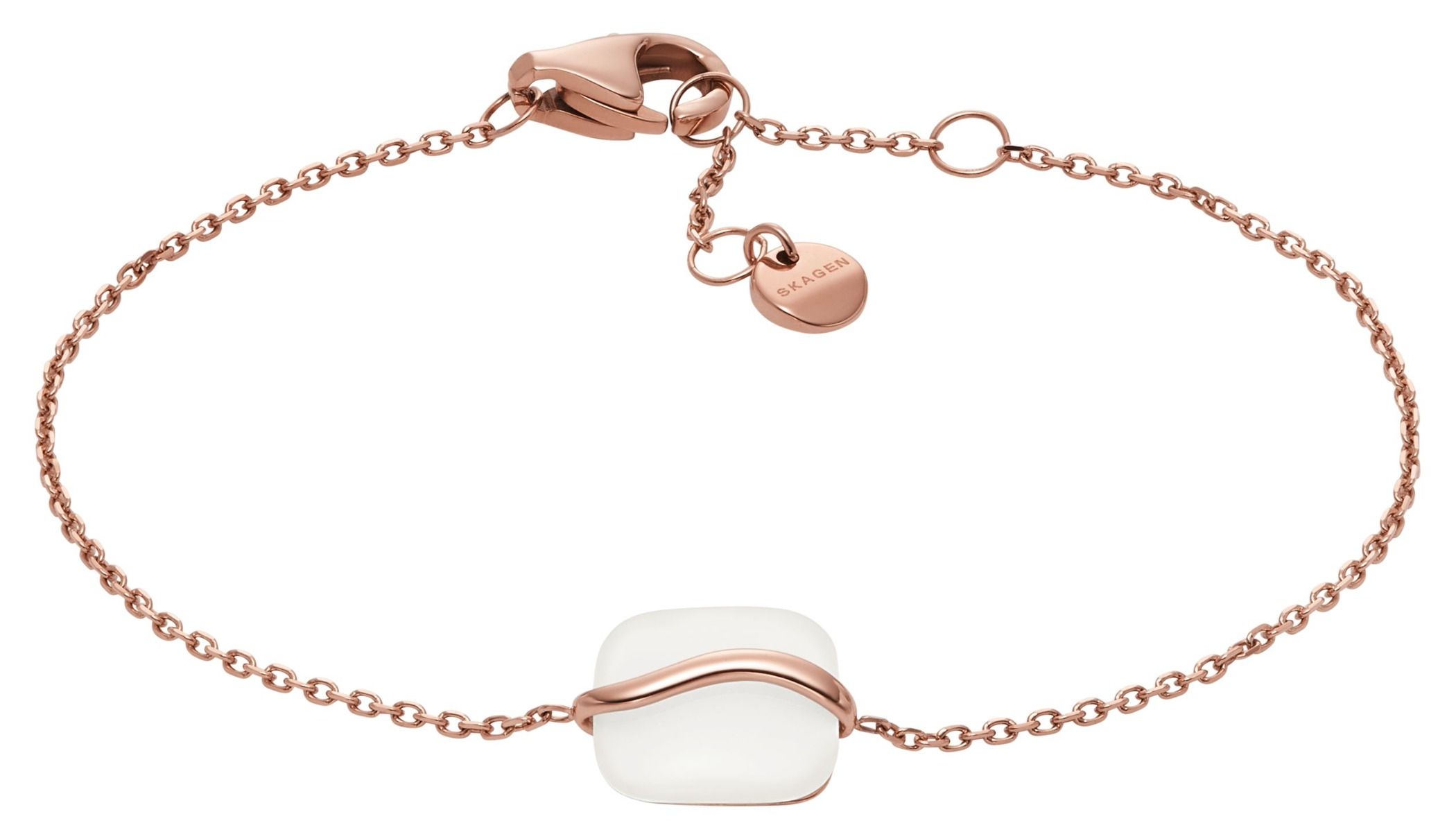 Skagen SKJ1815791 Sofie White Sea Glass Rose Gold-Tone Jewellery