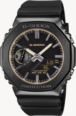 Casio G-Shock G-Steel 2100-Series Luxe Black (44.4mm) Black Dial / Black Bio-Based Resin Band Watch GM-2100LXB-1A9ER