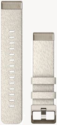 Garmin QuickFit® 20 Strap Only Cream Heathered Nylon With Soft Gold Hardware 010-13279-08