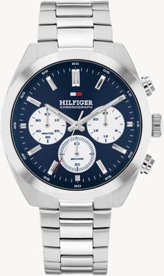Tommy Hilfiger Hudson Chronograph (40mm) Blue Dial / Stainless Steel Bracelet 1710722