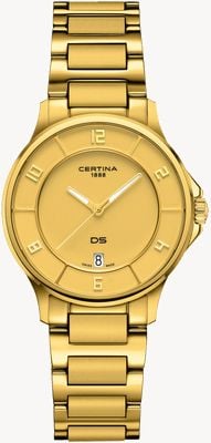 Certina DS-6 Lady | Quartz | Gold Dial | Gold PVD Steel Bracelet C0392513336700