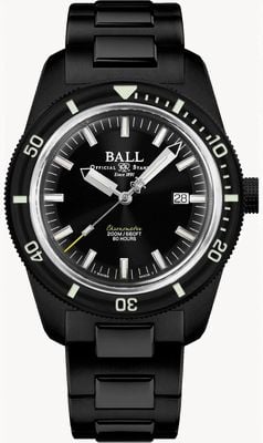 Ball Watch Company Engineer II Skindiver Heritage Chronometer Limited Edition (42mm) Black Dial / Black PVD DD3208B-S2C-BK