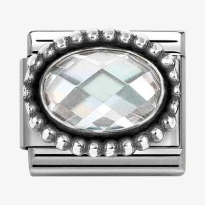 Nomination Classic Oval Bead Cubic Zirconia Charm 330607/010