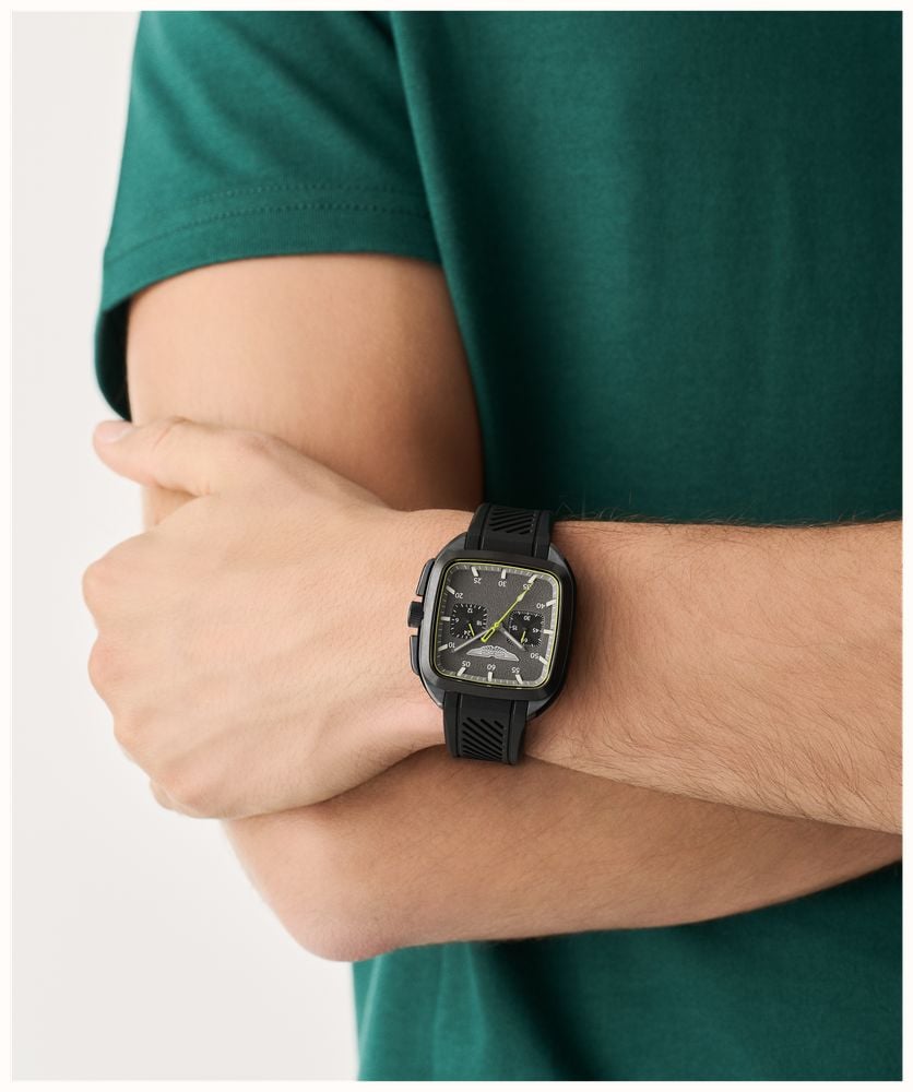 Aston Martin ULT Icon Quartz Chronograph (40.5mm) Black Dial / Black Silicone Strap MTIU1S605 - alternate view 5