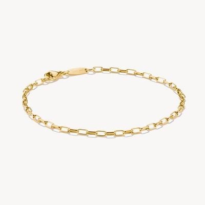Thomas Sabo Charm Bracelet Paperclip Gold-plated A2206-413-39-L19V