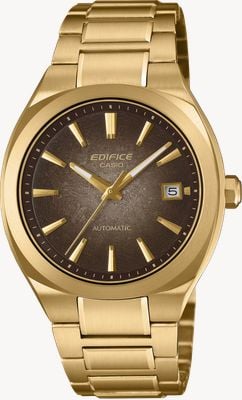 Casio Edifice Automatic (38mm) Grey Gradated Dial / Gold PVD Stainless Steel Bracelet EFK-200DG-5AER