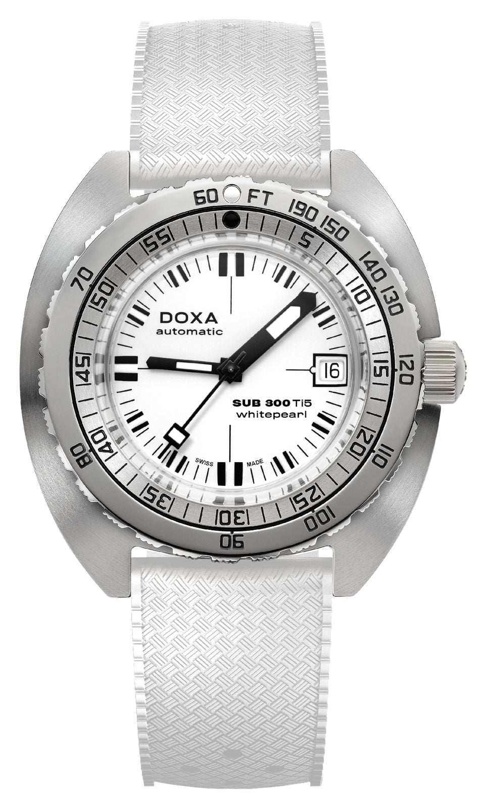 DOXA 823.50.011.20 SUB 300 Ti5 Whitepearl (42.5mm) White Watch
