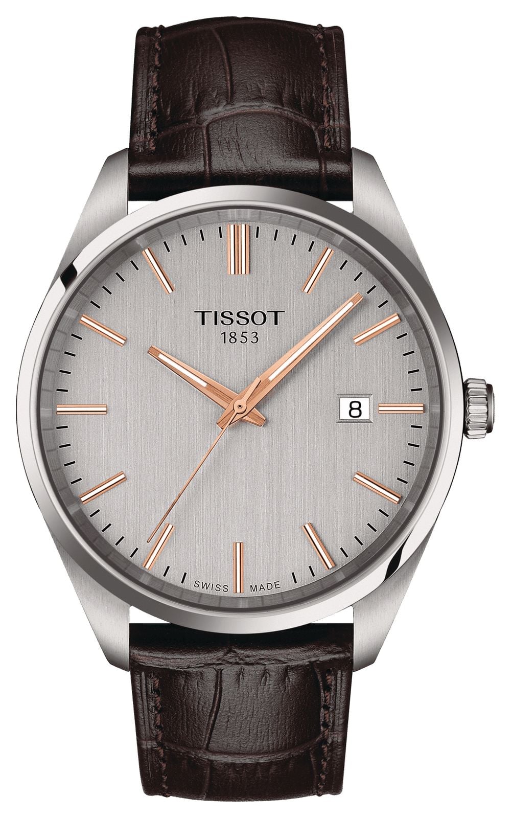 Tissot T1504101603100 PR 100 (40mm) Silver Dial / Brown Watch