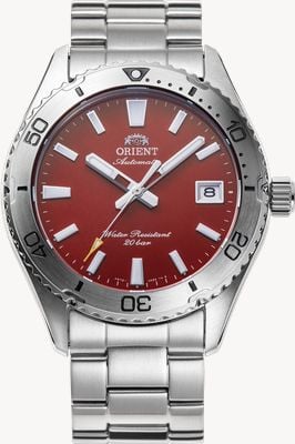 Orient Mako 40 Automatic (40mm) Red Dial / Stainless Steel Bracelet RA-AC0Q09R30B