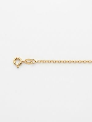 Semi Solid 9ct Yellow Gold Diamond-Cut Oval Belcher 1.45mm 20" Chain HOBD-145-9Y-20