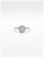 0.30ct Round Brilliant Natural Diamond Platinum Halo Ring ENG4241