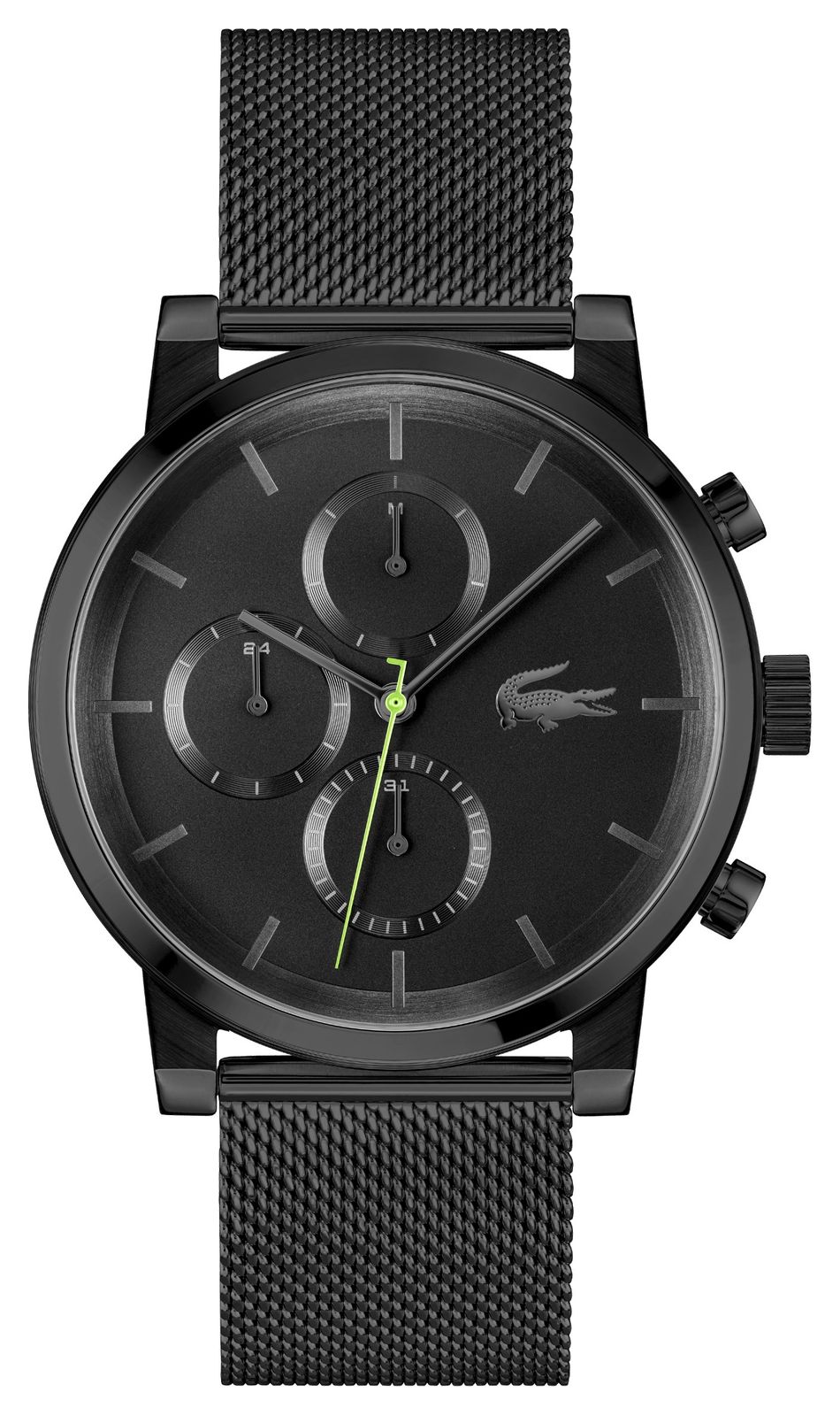 Lacoste 2011411 Men’s Replay (43mm) Black Dial / Black PVD Watch