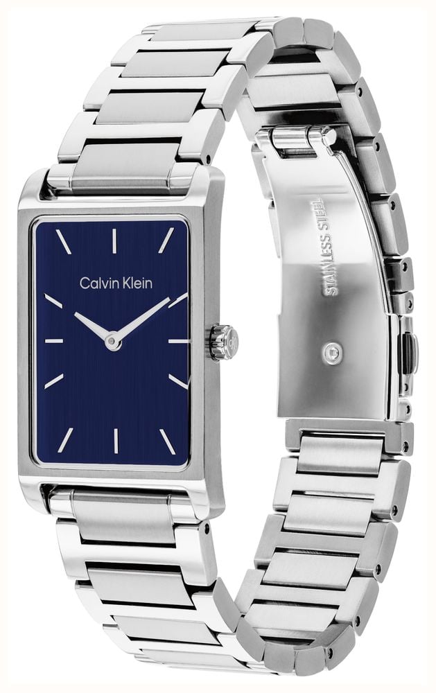 Calvin Klein Dapper Quartz (19x40mm) Blue Dial / Stainless Steel Bracelet 25200590 - alternate view 2