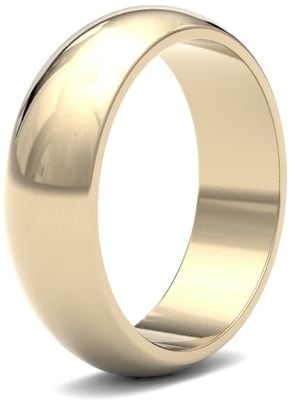 James Moore Wedding Rings | 9ct Yellow Gold | 6mm | Medium | D-Shape | AG_6GMD-9Y