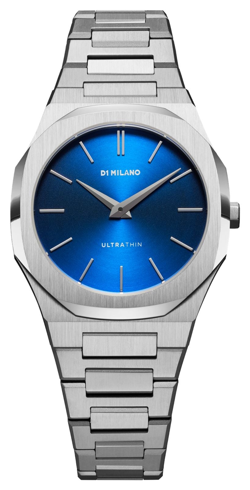 D1 Milano UTBL21 Ultra Thin Mini Geo (34mm) Blue Sunray Dial Watch