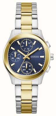 Guess BIRDIE Multifunction (36mm) Blue Dial / Two-Tone Stainless Steel Bracelet GW1031L3
