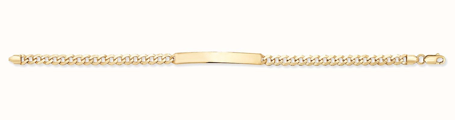 James Moore TH Womans | 9ct Yellow Gold |  ID Bracelet |  7.5" BR249