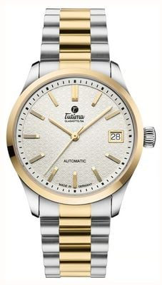 Tutima Glashütte Sky Automatic (34mm) Opal White Dial / Two-Tone Stainless Steel Bracelet 6705-22