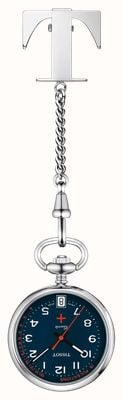 Tissot Pendants Infirmiere Nurse's Fob Watch (30.1mm) Blue Dial / Stainless Steel Watch T8692101904200