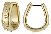 Olivia Burton Classic Celestial Crystal Gold Plated Hoop Earrings 24100644 - alternate view 2