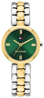 Tommy Hilfiger Annie Two Tone Green Dial Watch 1782927