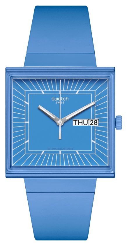 Swatch SO34S700 WHAT IF…SKY? (41.8mm) Blue Dial / Blue Bio Watch