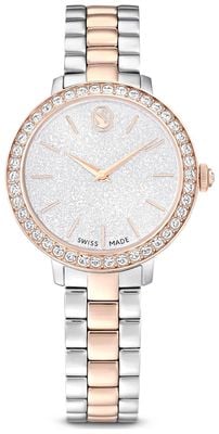 Swarovski Matrix (30mm) Silver Glitter Dial / Two-Tone Stainless Steel Bracelet 5715028