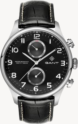 GANT SOUTHAMPTON 100M (43.5mm) Black Dial / Black Leather G175001