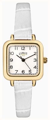 Limit Classic Three-Hand Quartz (23mm) White Dial / White PU Leather Strap 60084