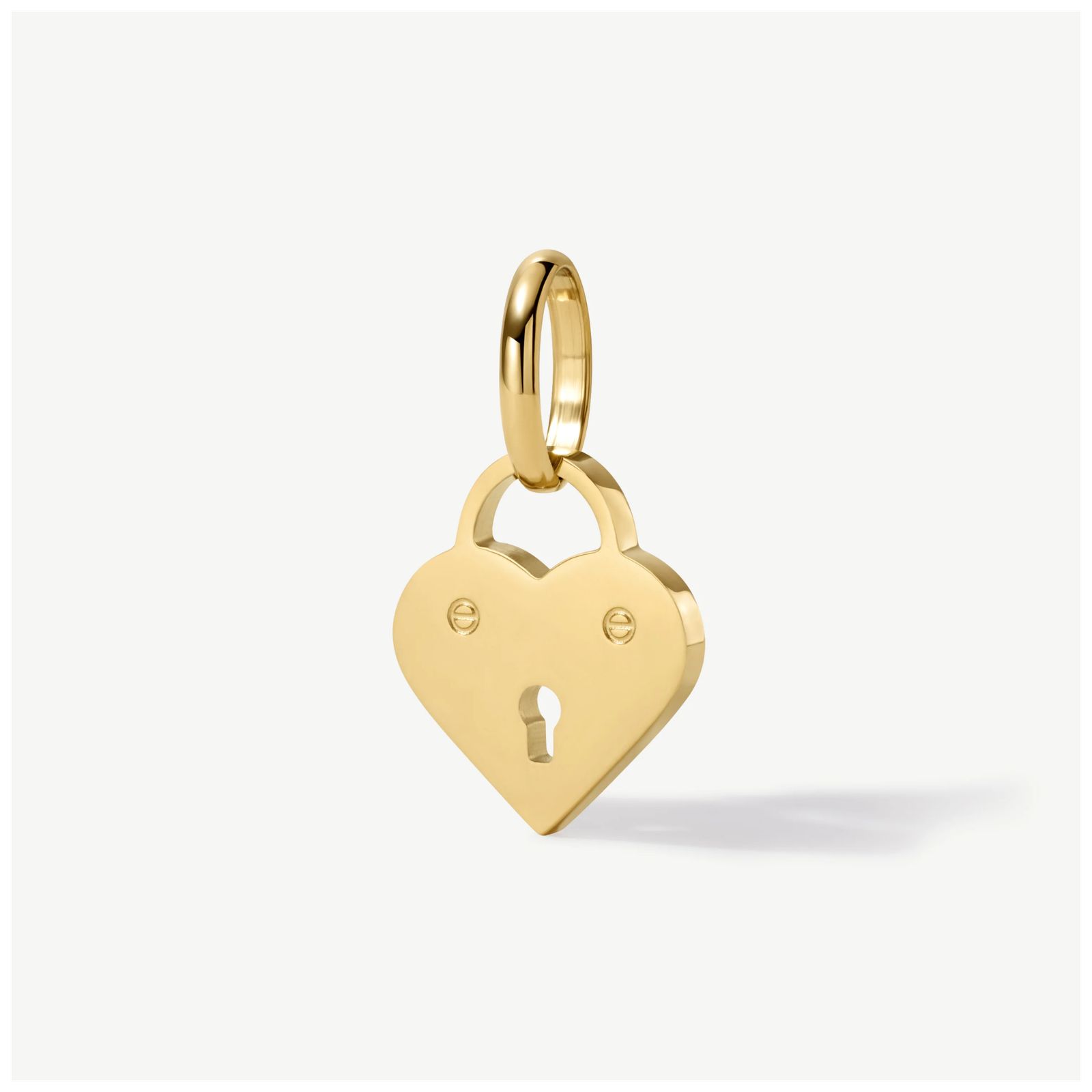 D.LOUISE CH11 Gold Tone Mini Heart Padlock Charm Jewellery