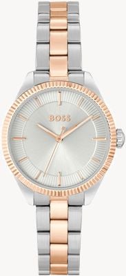 BOSS Sage (32mm) Silver Dial / Two Tone Rose Gold and Stainless Steel Bracelet 1502727