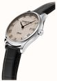 Frederique Constant Classics Quartz Date (40mm) Cream Clous de Paris Guilloché / Black Leather Strap FC-220CR5B6 - alternate view 2