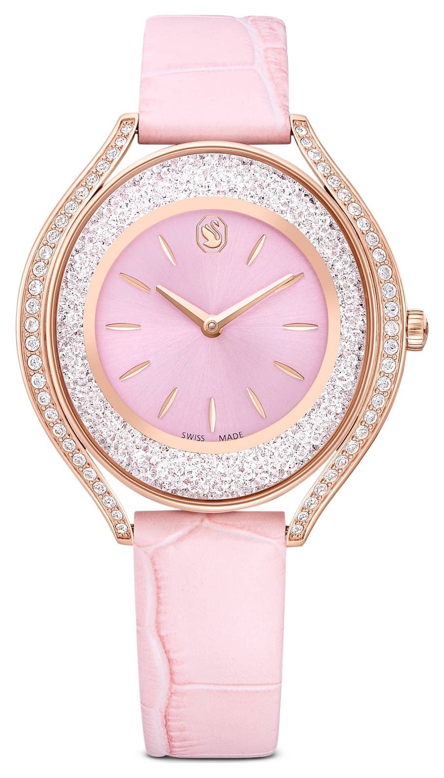 Swarovski 5730150 Crystalline Aura Quartz (35mm) Pink Dial Watch