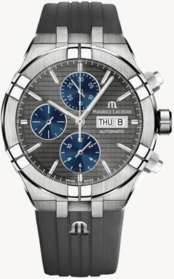 Maurice Lacroix Aikon Automatic Chronograph Titanium Day/Date (44mm) Grey Dial / Grey Rubber AI6038-TT030-330-2