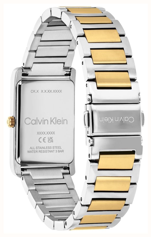 Calvin Klein Dapper Quartz (19x40mm) Grey Dial / Two-Tone Stainless Steel Bracelet 25200591 - alternate view 2