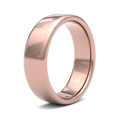 James Moore Wedding Rings | 9ct Rose Gold | 6mm | Medium | Soft Court | AG_6GMS-9R