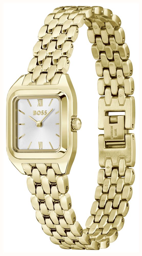 BOSS Mae Petite Gold Plated Bracelet Whole Dial Watch And Bracelet Gift Set 1570203 - alternate view 2