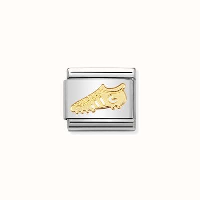 Nomination COMPOSABLE Classic SPORTS In Stainless Steel With 18k Gold Football Boot 030106/04