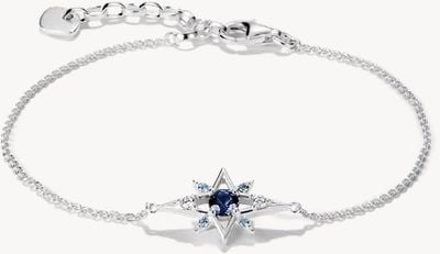 Thomas Sabo Star Bracelet with Blue & White Zirconia A2246-166-1-L19V
