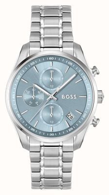BOSS Women's Grand Tour Light Blue Dial / Stainless Steel Bracelet 1502767