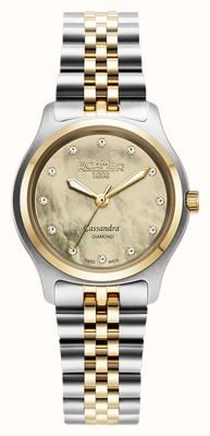 Roamer Cassandra Diamond (31mm) Champagne Mother-of-Pearl Dial / Two-Tone Stainless Steel Bracelet 626847 47 39 20