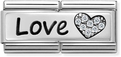 Nomination Classic Heart Sterling Silver & Steel Charm 330731/05