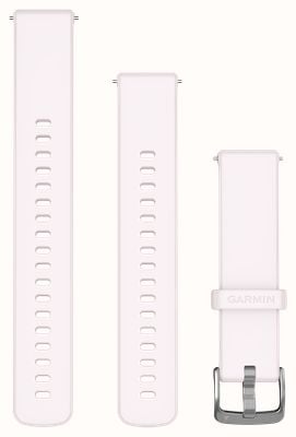 Garmin Quick Release Bands (18mm) Blush Pink Silicone with Silver Hardware - Strap Only 010-13406-03