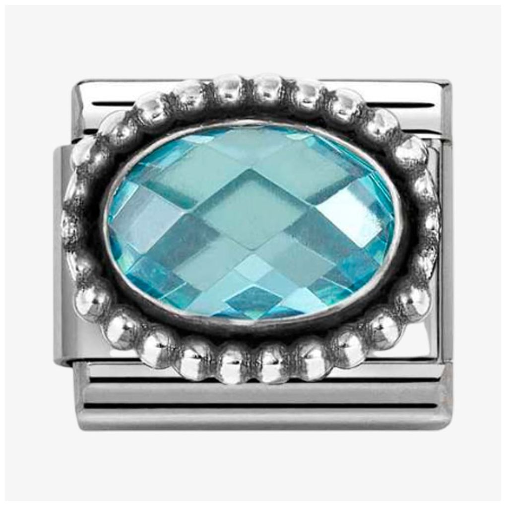 Nomination 330607/006 Classic Light Blue Oval Bead Steel Jewellery