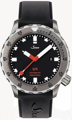 Sinn U1 TEGIMENT Silicone Strap Watch 1010.030 SILICONE