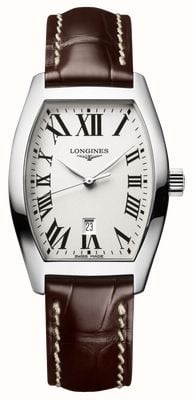 LONGINES Evidenza Quartz (26mm) Opaline Ivory Dial / Brown Leather Strap L21554715