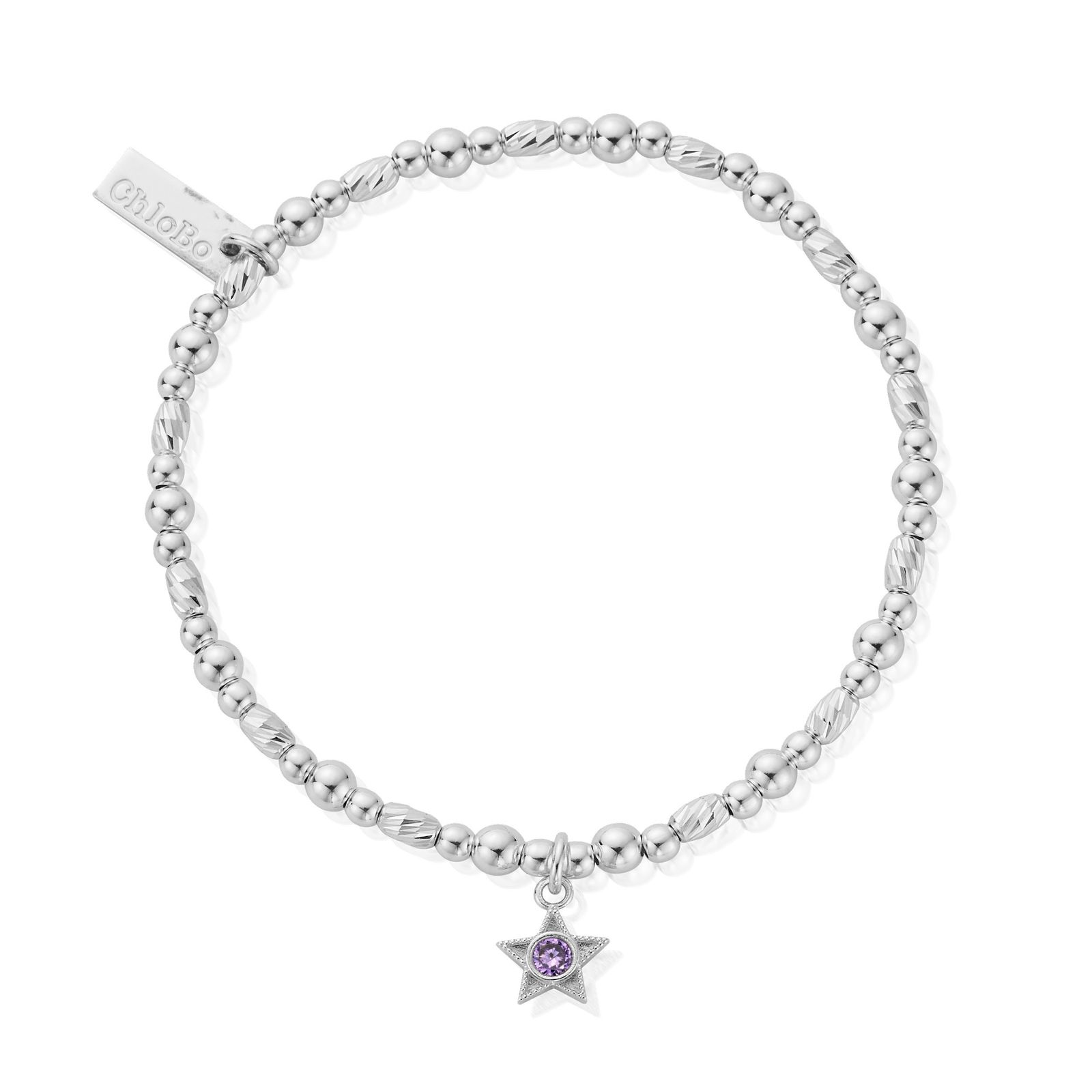 ChloBo SBBCB3490 June Birthstone Bracelet - 925 Sterling Jewellery